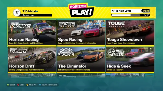Algunos de los modos multijugador que tiene Forza Horizon 6
