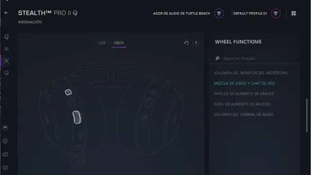 Stealth Pro II - opciones de configuración Swarm II