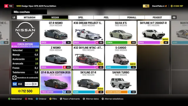 Nissan GTR Black Forza Edition en Forza Horizon 6