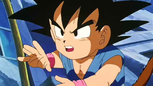 Goku destroza a un Uh Shinron moribundo con su Kame Hame Ha