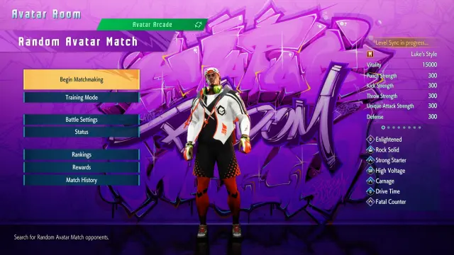Street Fighter 6 Random Avatar Matches & Avatar Arcade