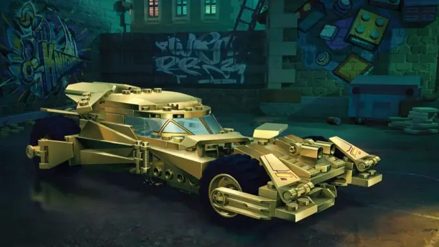 Los 3 batmóviles dorados de LEGO Batman: El Legado del Caballero Oscuro
