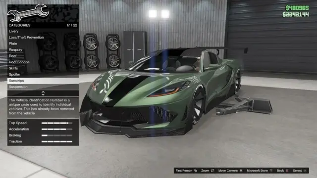 Detalle del VIN en los coches de GTA Online