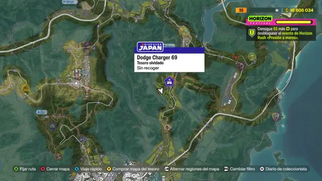 Dónde está el campo de golf en Forza Horizon 6, la pista para encontrar el Dodge Charger 69