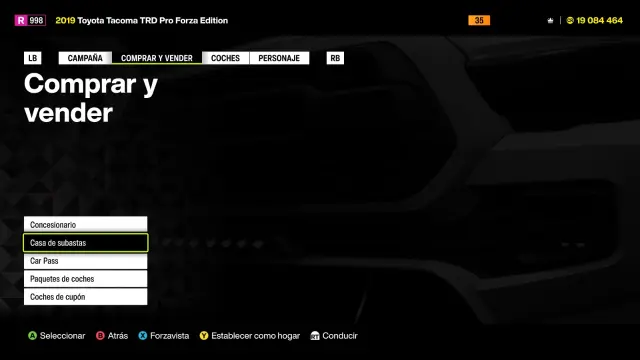 Cómo usar correctamente la casa de subastas de Forza Horizon 6