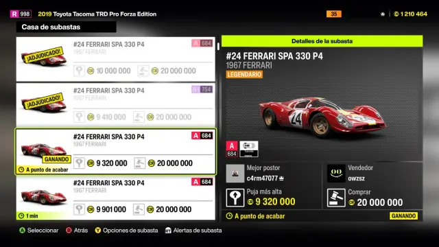 Cómo usar correctamente la casa de subastas de Forza Horizon 6