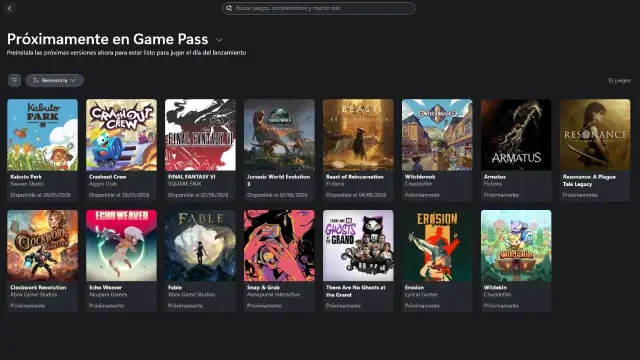 Juegos que llegan próximamente a Xbox Game Pass