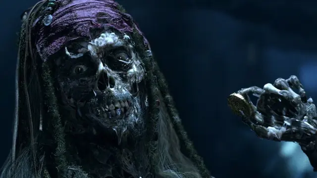 Piratas del Caribe La maldición de la Perla Negra (2003) - Jack Sparrow zombi