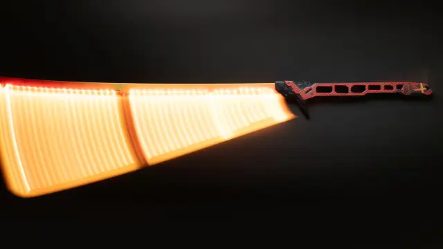 Réplica de la katana térmica de Cyberpunk 2077