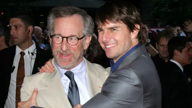 Steven Spielberg y Tom Cruise