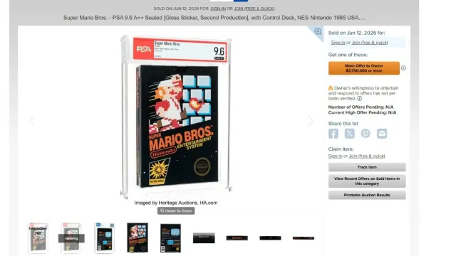Copia de Super Mario Bros. más cara de la historia