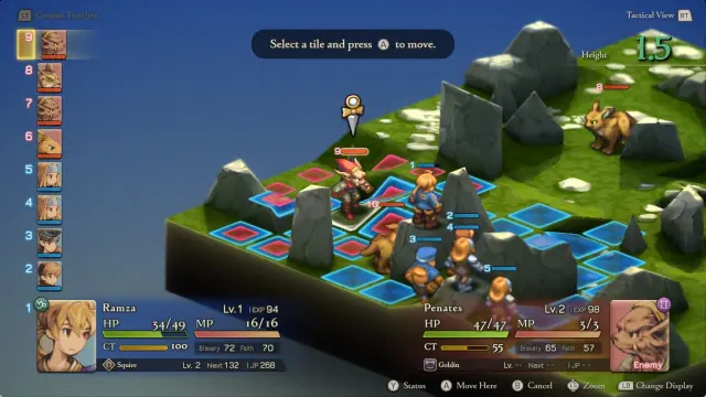 Final Fantasy Tactics: The Ivalice Chronicles novedades de la actualización 1.5.0.