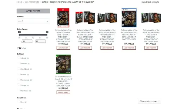 Pantallazo con la fecha adelantada de Onimusha: Way of the Sword