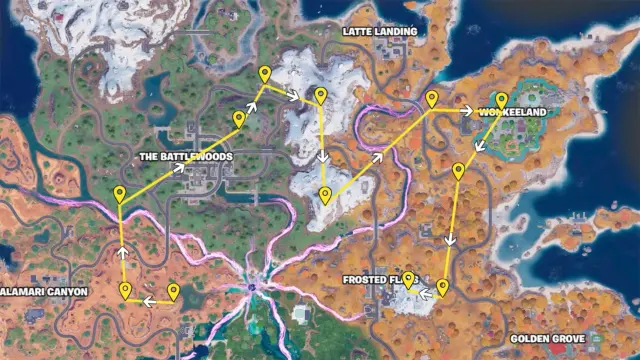 Ruta espíritus galaxia en Fortnite Fugitivos