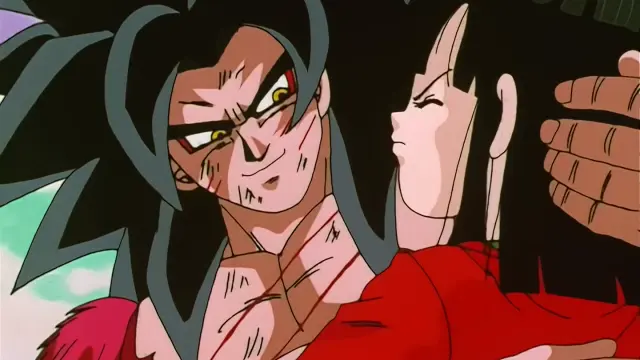 Goku rescata a Pan del chuerpo de Chi Shinron
