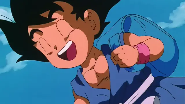 Goku Super Saiyan 4 derrota a Chi Shinron