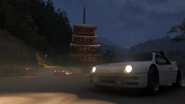 Desafío fotográfico del Templo de la cascada Nachi en Forza Horizon 6