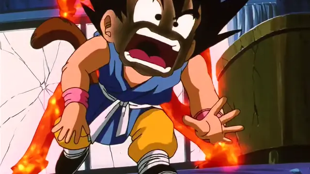 Suu Shinron abrasa a Goku en Dragon Ball GT