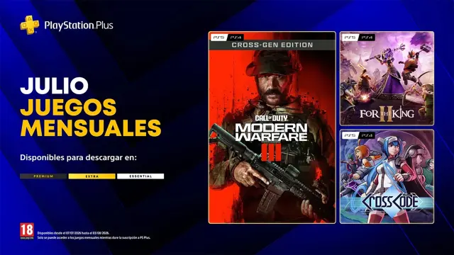 Juegos de PS Plus en julio de 2026