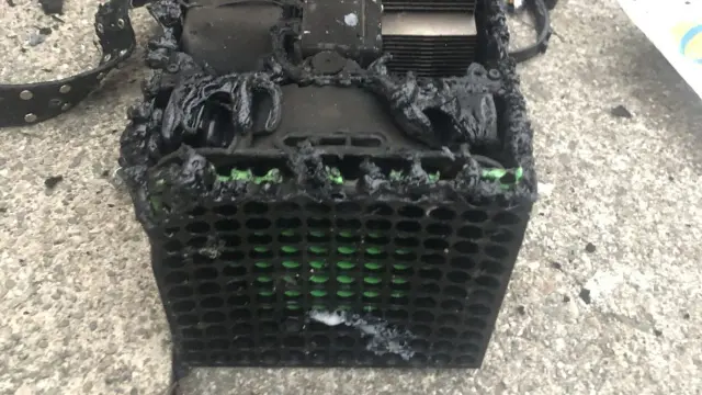 Xbox Series X quemada