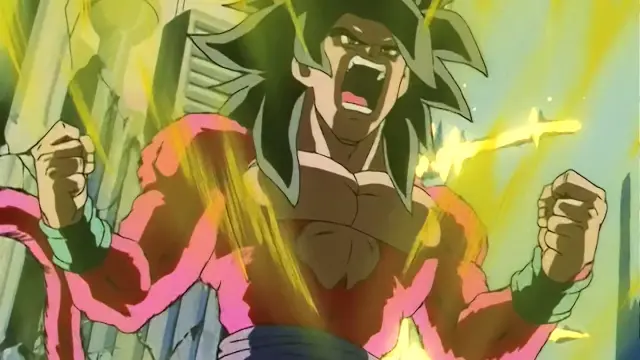 Ih Shinron se carga a Suu Shinron mientras protege a Goku ciego