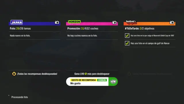 Desafío fotografico Maserati Ghibli Cup en campo de golf Naruo en Forza Horizon 6