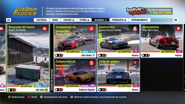 Cómo completar el desafío fotográfico Castillo con clase y la búsqueda del tesoro de Hokubu en Forza Horizon 6