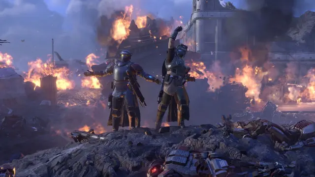 Helldivers 2 x Warhammer 40.000: Bono de guerra legendario Castellan's Creed