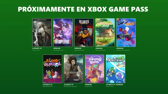 Juegos de Xbox Game Pass en la segunda mitad de agosto de 2026