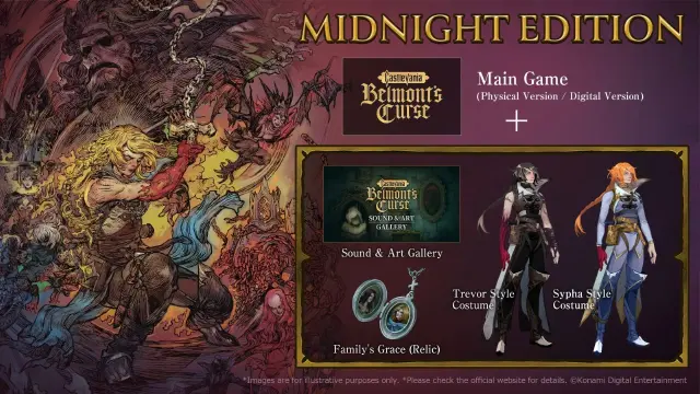 Castlevania: Belmont's Curse Midnight Edition para PS5, Switch y Xbox