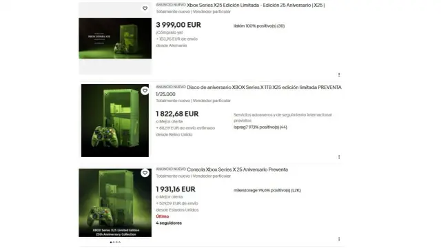 Los especuladores ya venden la Xbox Series X25 a precios prohibitivos