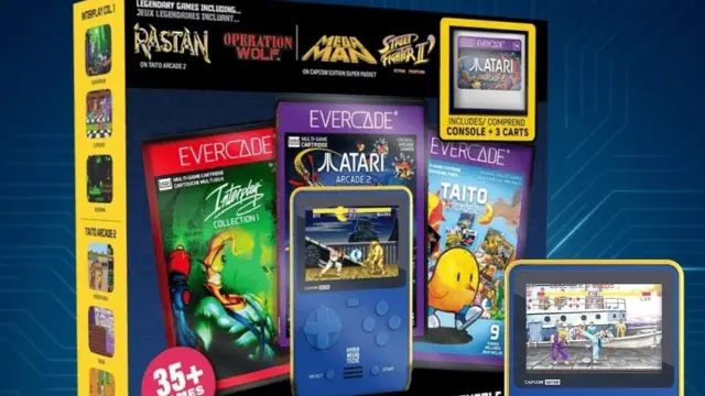 Evercade Super Pocket Capcom + 3 cartuchos bundle exclusivo GAME