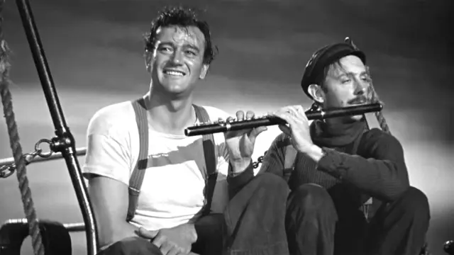 John Wayne en Hombres intrépidos