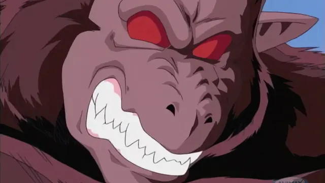 Arale vence a Goku convertido en Ohzaru