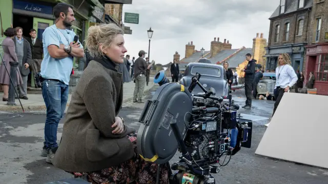 Greta Gerwig en el rodaje de Narnia: El sobrino del mago