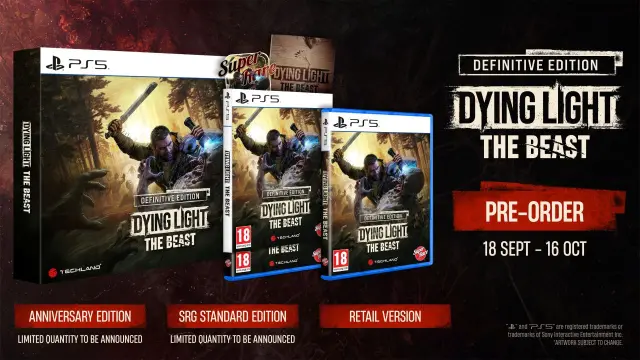 Todas las ediciones físicas de Dying Light: The Beast para PS5