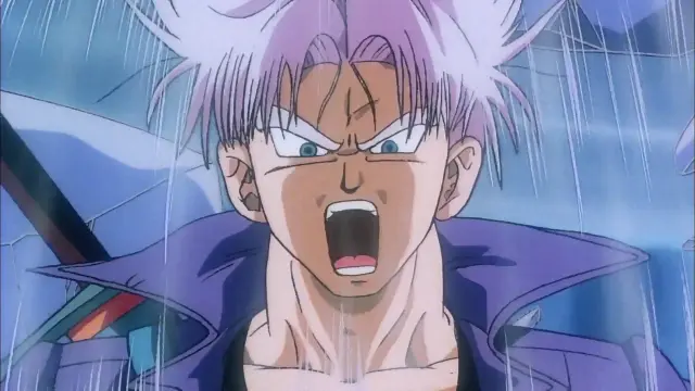 Trunks del futuro en Los tres grandes Súper Sayanos