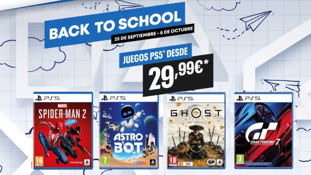 Promoción Back to School de PlayStation