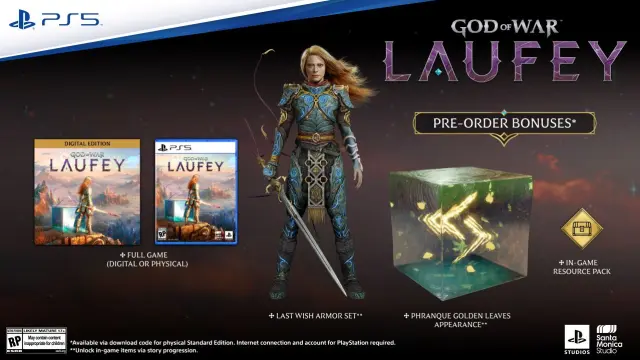 Edición estándar física y digital de God of War: Laufey