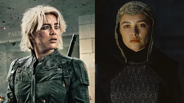 Florence Pugh como Yelena Belova y la princesa Irulan