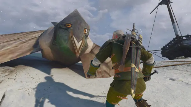 The Witcher 3 Remastered - Mod con la paloma 'Low-Poly'