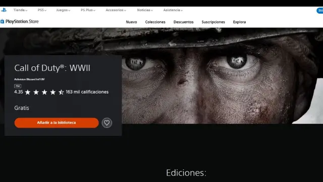 Call of Duty WWII gratis en PS Store