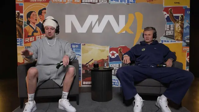 Erling Haaland y el rapero Aitch jugando a COD Modern Warfare 4