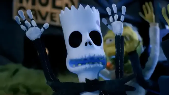 Bart Simpson en el especial de Halloween de Pesadilla antes de Navidad