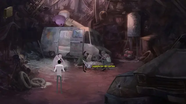 Con el puntero podemos señalar los objetos y personajes para interactuar