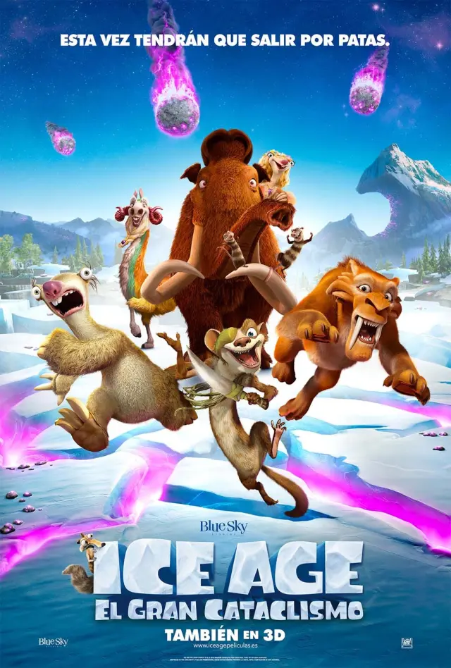 Cartel de Ice Age: El Gran Cataclismo