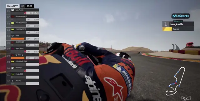 Las motos tumban algo más que las reales, y el paso por curva es más rápido.