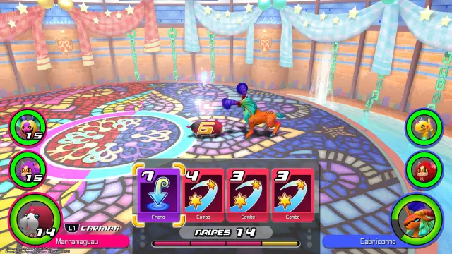 En el Naiperama tienen lugar peleas de Lucientes, con un sistema que recuerda al de Chain of Memories.