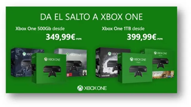 Xbox One tiene nuevo precio tanto en su modelo de 500GB como en el de 1TB.