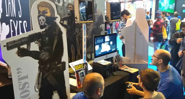 En el stand de Gamelab Academy pudimos probar juegos tan divertidos como 8Days, de los donostiarras Santa Clara Games